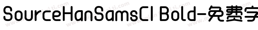 SourceHanSamsCI Bold字体转换